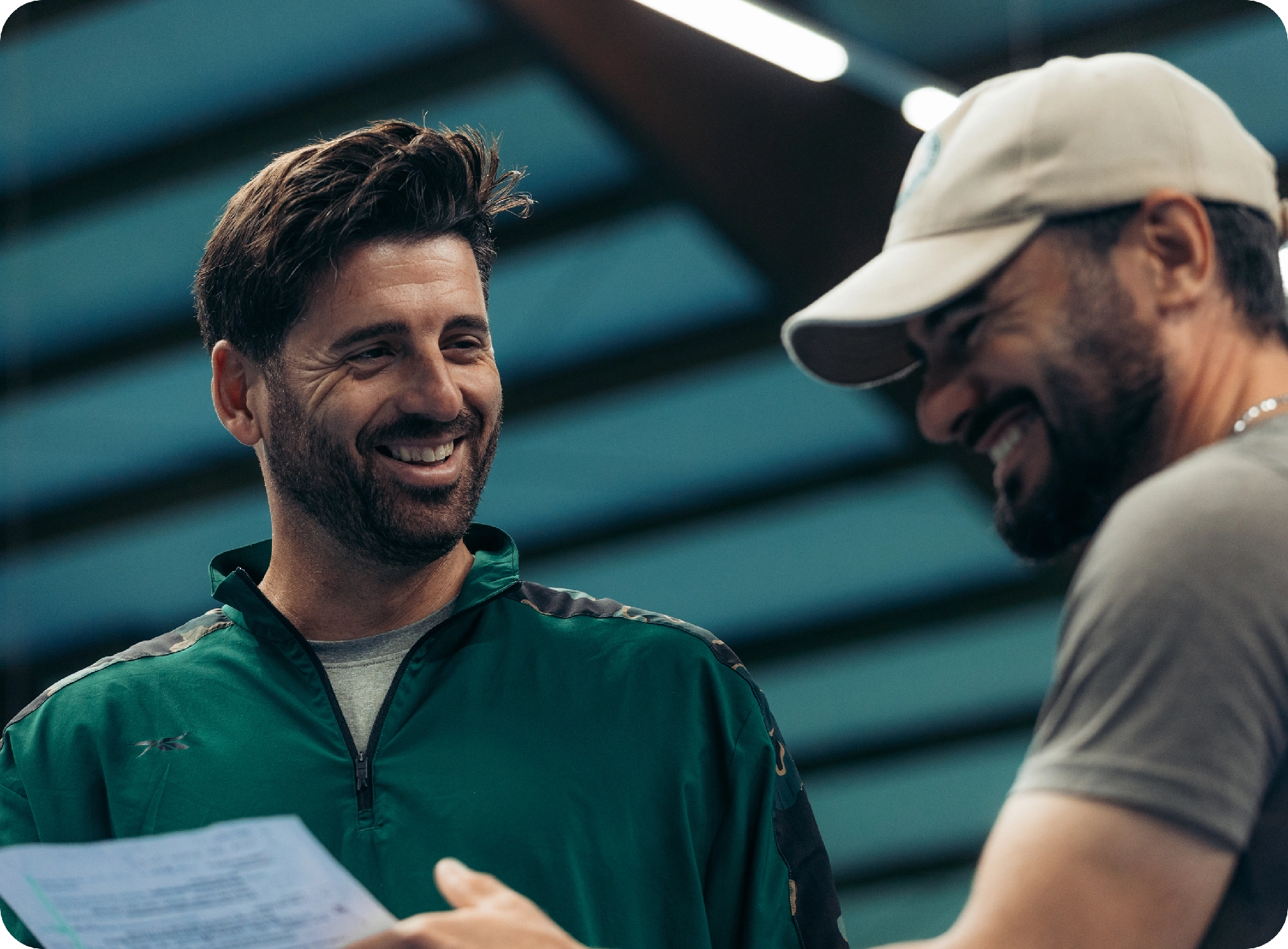 Head Coach Jonathan Moll beim Training mit Pro-Spieler